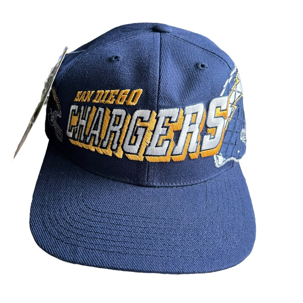Vintage Sports Specialties Shadow Grid San Diego Chargers Hat Snapback New w/Tag
